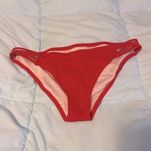 Red Strappy Bikini Bottoms